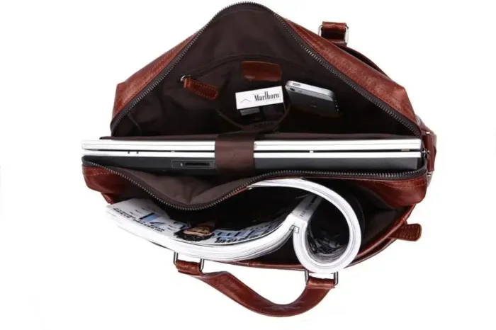 Сумка чоловіча Vintage 14125 Коричнева