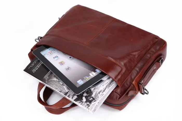 Сумка чоловіча Vintage 14125 Коричнева