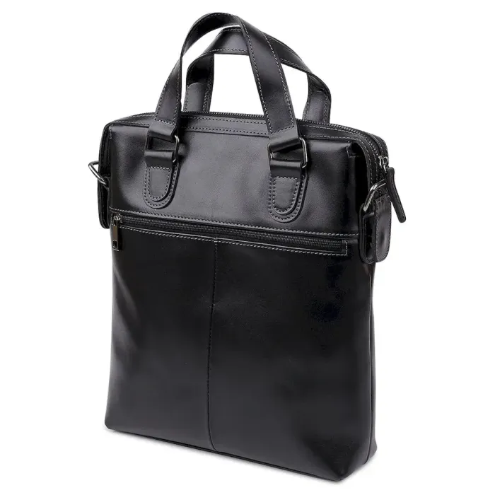 Шкіряна чоловіча сумка Shvigel 11287 Чорний