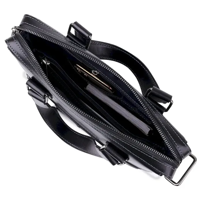 Шкіряна чоловіча сумка Shvigel 11287 Чорний