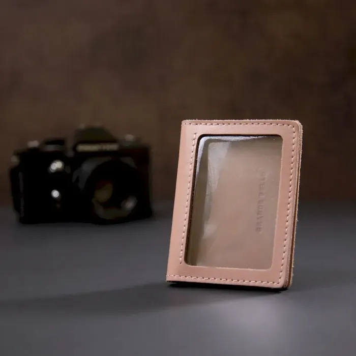 Шкіряна обкладинка для автодокументів GRANDE PELLE 11363 Рожевий