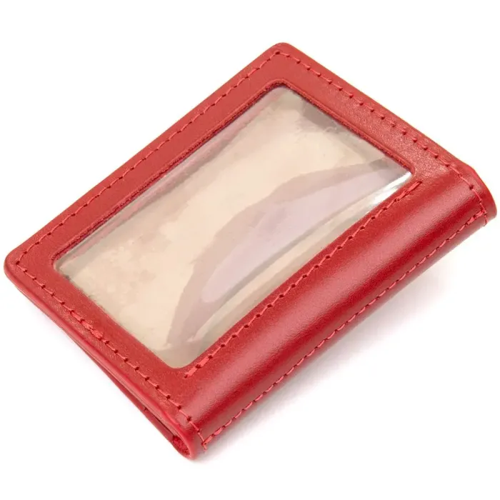 Шкіряна обкладинка для автодокументів GRANDE PELLE 11493 Червоний