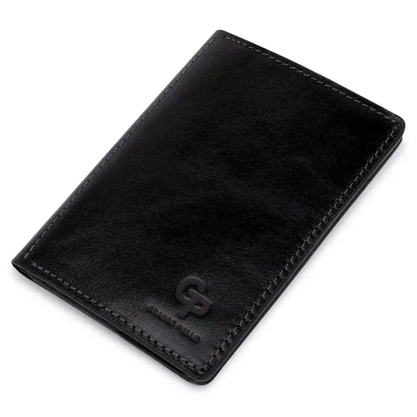 Шкіряна обкладинка для документів GRANDE PELLE 11401 Чорний