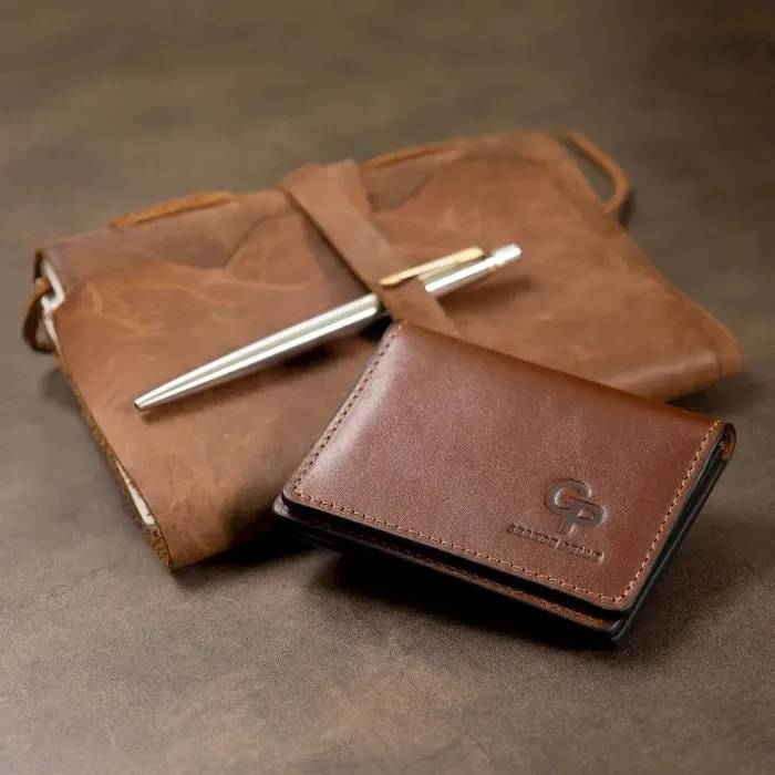 Шкіряна обкладинка для прав GRANDE PELLE 11538 Коричневий