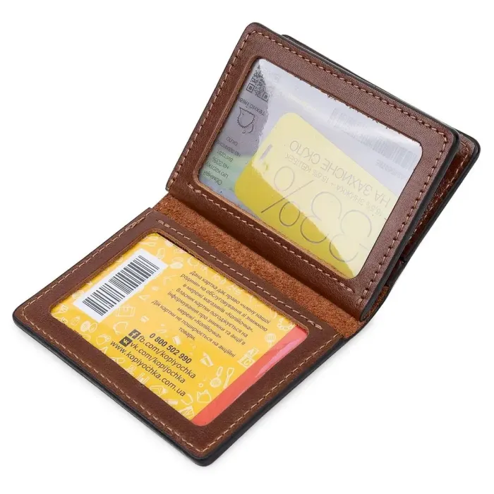 Шкіряна обкладинка для прав GRANDE PELLE 11538 Коричневий