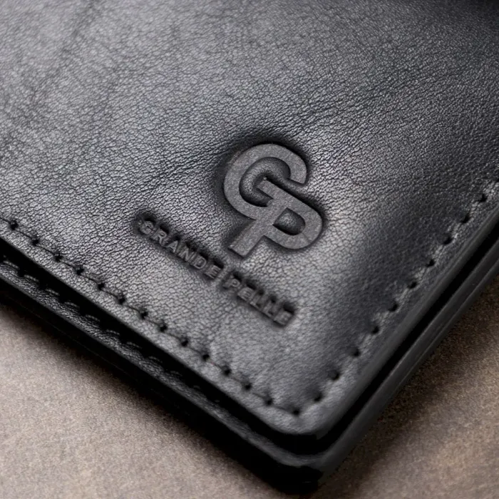 Шкіряна обкладинка для прав GRANDE PELLE 11539 Синій