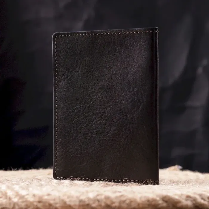 Кожаная обложка на паспорт Карта GRANDE PELLE 16774 Коричневая