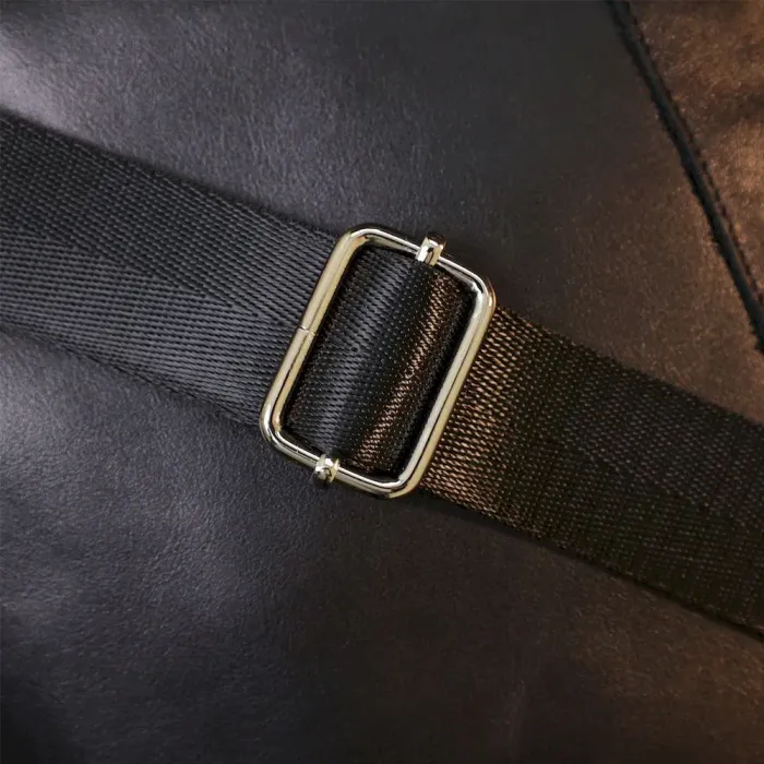 Шкіряна сумка через плече для чоловіків SHVIGEL 11602 Чорний