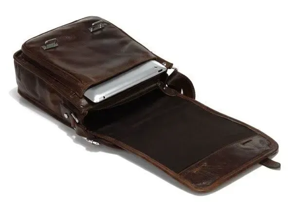 Сумка чоловіча Vintage 14093 Коричнева