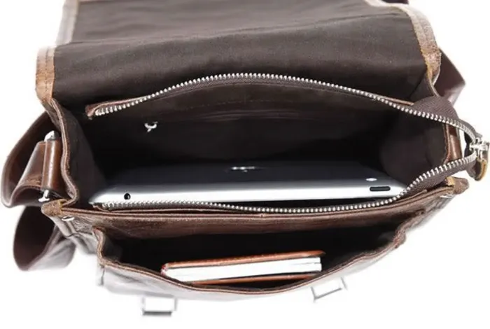 Сумка чоловіча Vintage 14093 Коричнева