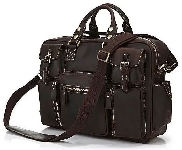 Сумка чоловіча Vintage 14052 Коричнева