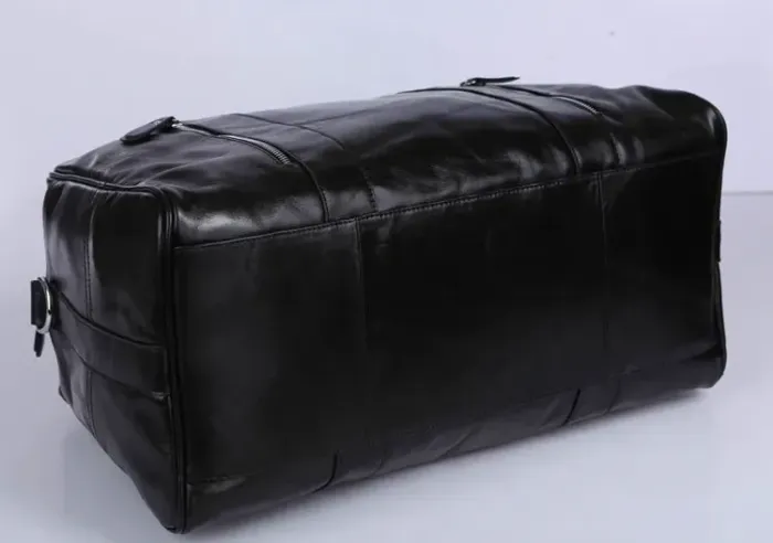 Сумка дорожня Vintage 14135 шкіряна Чорна