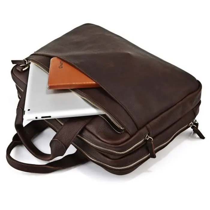 Сумка чоловіча Vintage 14136 для ноутбука Коричнева