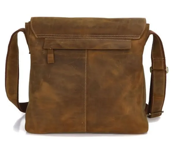 Сумка чоловіча Vintage 14082 із вінтажної шкіри Коричнева