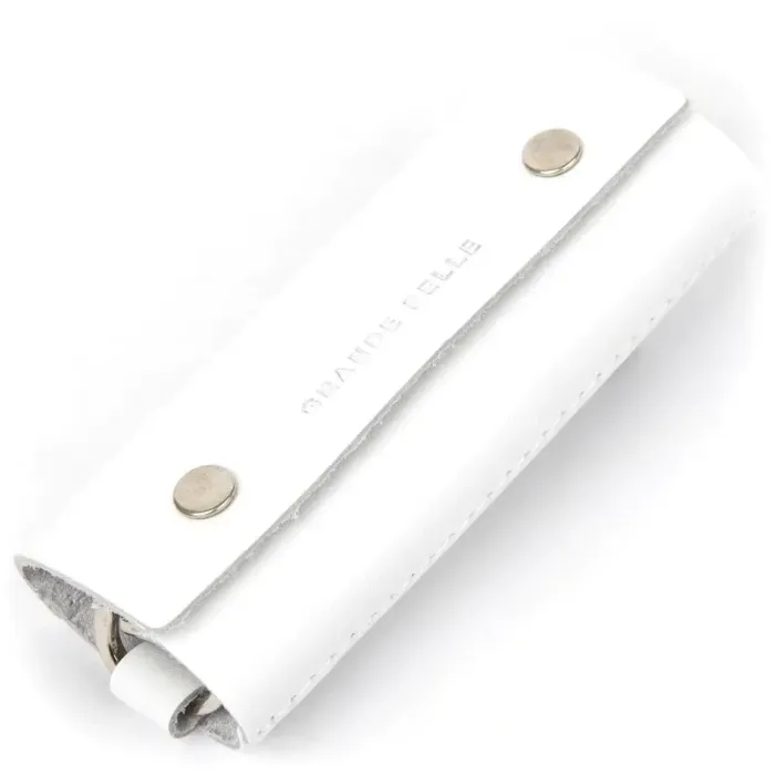 Кожаная универсальная ключница GRANDE PELLE 11346 Белый