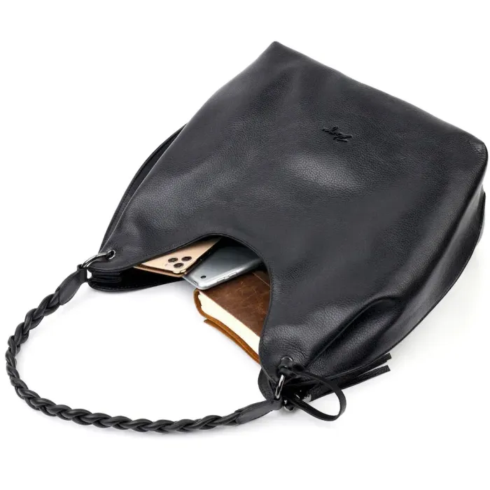 Шкіряна жіноча сумка KARYA 20867 Чорний