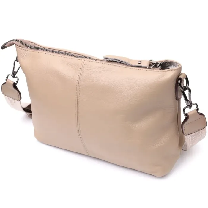 Шкіряна жіноча сумка з двома знімними ременями Vintage 22378