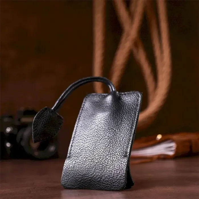 Шкіряна ключниця Shvigel 15308 Чорна