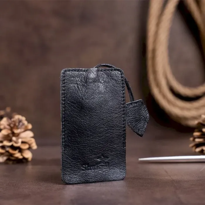 Шкіряна ключниця Shvigel 15308 Чорна