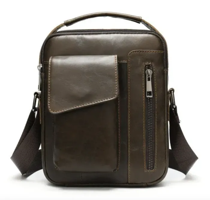 Шкіряна чоловіча сумка Vintage 20095
