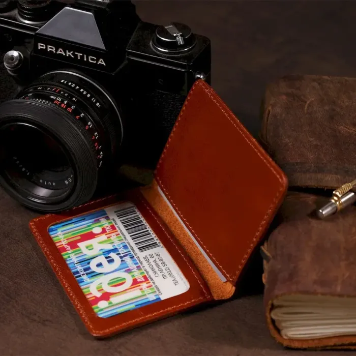 Шкіряна обкладинка для пластикових документів водія SHVIGEL 16076