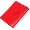 Шкіряна обкладинка на паспорт з карткою та рамкою SHVIGEL 13981 Червона