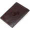 Шкіряна обкладинка на паспорт з карткою та рамкою SHVIGEL 13983 Коричнева
