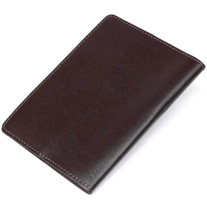 Шкіряна обкладинка на паспорт з написом SHVIGEL 13976