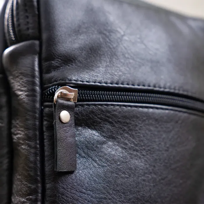 Сумка чоловіча SHVIGEL шкіряна 00926 Чорна