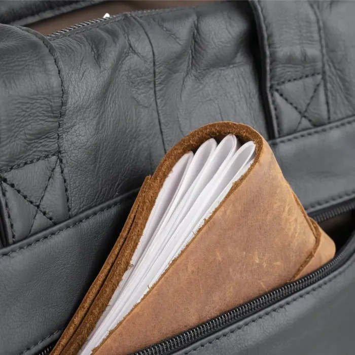 Сумка чоловіча Vintage 14054 для ноутбука та документів Чорна