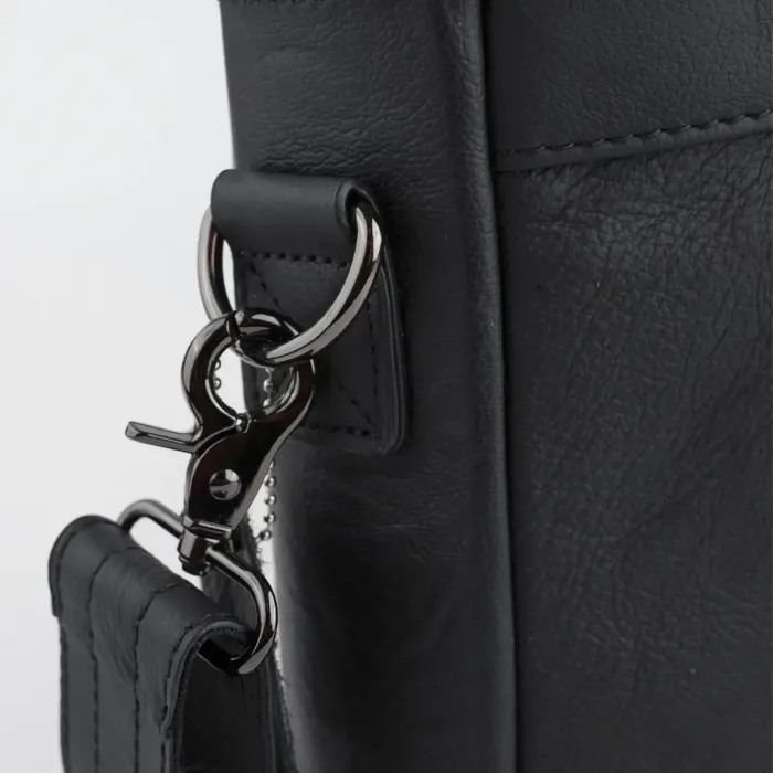 Сумка чоловіча Vintage 14054 для ноутбука та документів Чорна