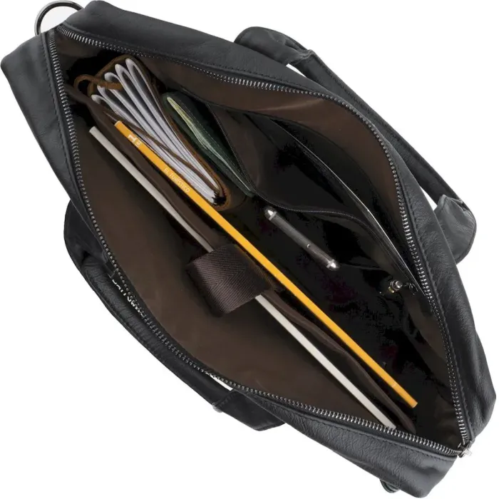 Сумка чоловіча Vintage 14054 для ноутбука та документів Чорна