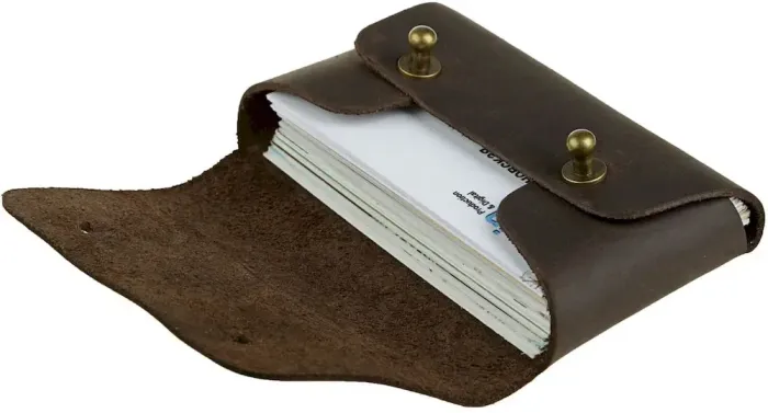 Візитниця SHVIGEL 16160 Коричнева