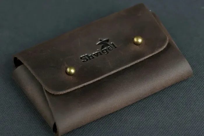 Візитниця SHVIGEL 16160 Коричнева