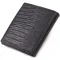 Шкіряне компактне портмоне для чоловіків з тисненням CANPELLINI 21739 Чорне