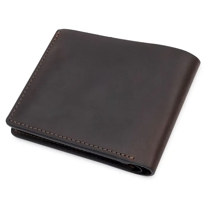 Шкіряне чоловіче вінтажне портмоне GRANDE PELLE 11553 Коричневий