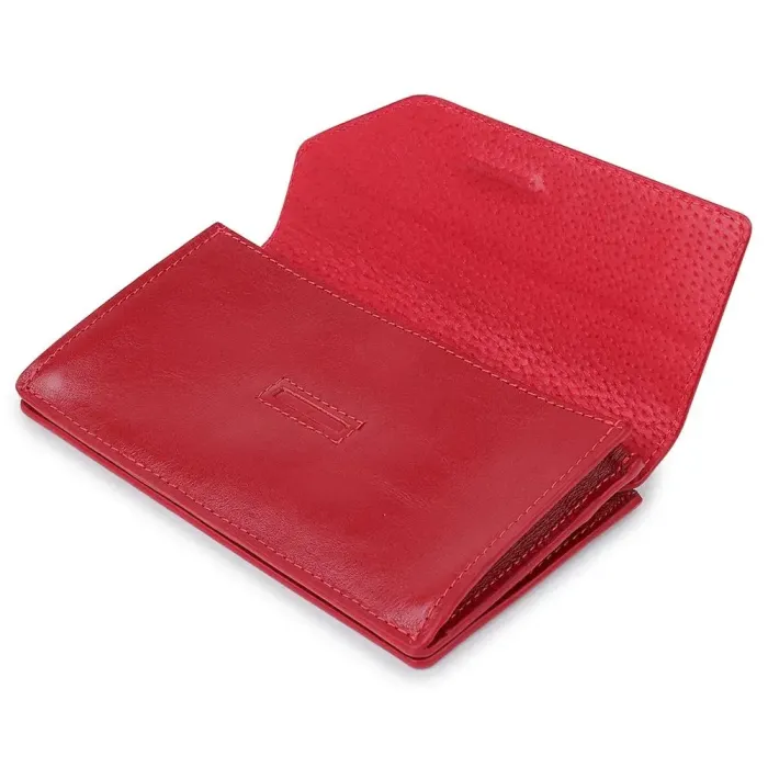 Шкіряне містко жіноче портмоне GRANDE PELLE 11550 Червоний