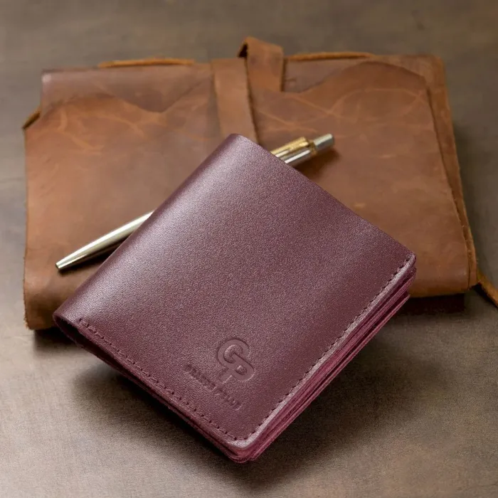 Шкіряне жіноче портмоне GRANDE PELLE 11518 Бордовий