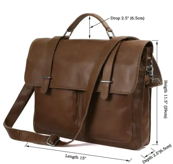 Портфель Vintage 14164 шкіра Коричневий