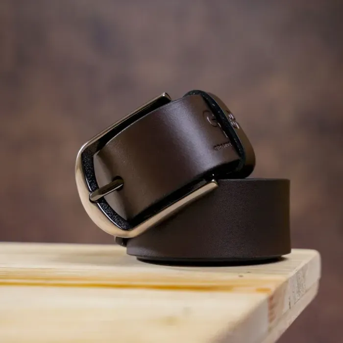 Ремінь чоловічий GRANDE PELLE 00245 під штани Коричневий