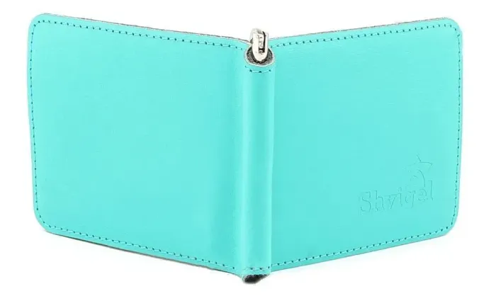 Шкіряний затискач для банкнот високої якості SHVIGEL 00345