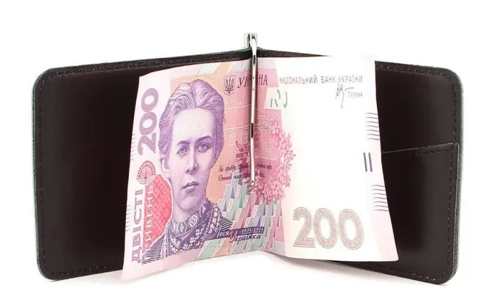 Шкіряний затискач для банкнот високої якості SHVIGEL 00345