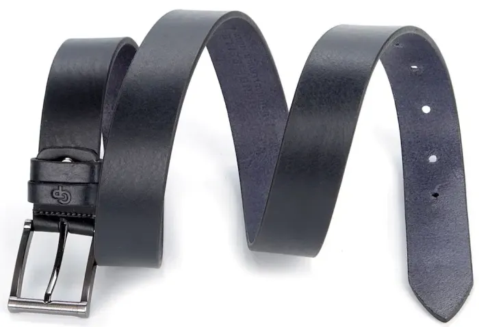 Шкіряний ремінь брючний GRANDE PELLE 00866 Синій