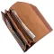 Кожаный горизонтальный клатч унисекс из итальянской кожи GRANDE PELLE 11237 Коричневый