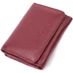 Шкіряний цікавий гаманець ST Leather 22507 Бордовий