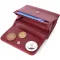 Шкіряний цікавий гаманець ST Leather 22507 Бордовий