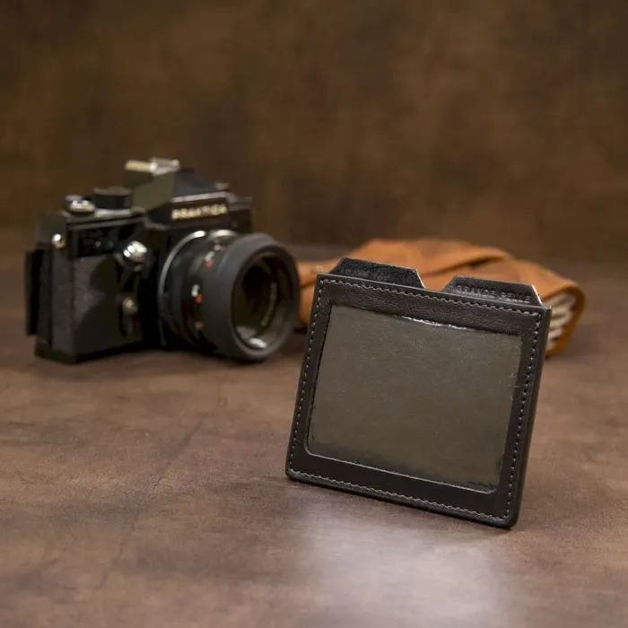 Кожаный картхолдер GRANDE PELLE 11502 Черный