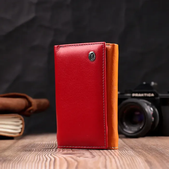 Шкіряний гаманець в три складання для жінок ST Leather 19442