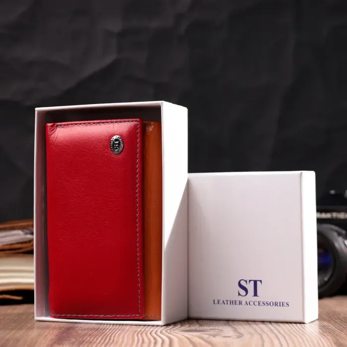 Шкіряний гаманець в три складання для жінок ST Leather 19442