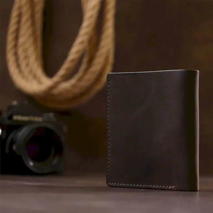 Шкіряний чоловічий гаманець Shvigel 16475 Коричневий